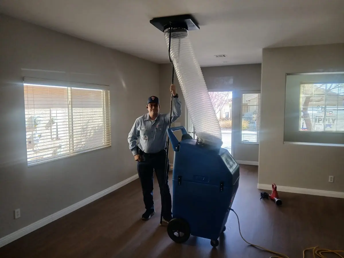 Professional Dryer Vent Cleaning work inside a Forest City home